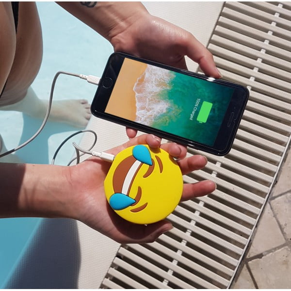 Laugh hordozható USB töltő - Moji Power-image-1