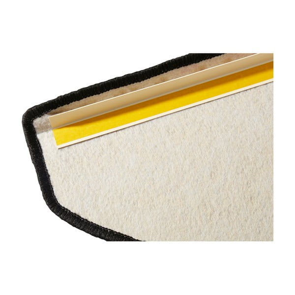 Fekete öntapadós lépcsőszőnyeg szett 15 db-os 23x65 cm Fancy – Hanse Home-image-3