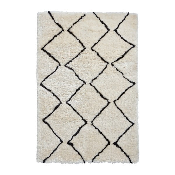 Morocco Dark krémfehér szőnyeg, 120 x 170 cm - Think Rugs