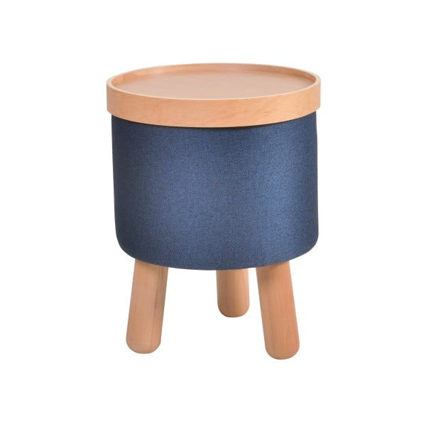Molde kék ülőke bükkfa elemekkel és levehető ülőlappal, ⌀ 35 cm - Garageeight