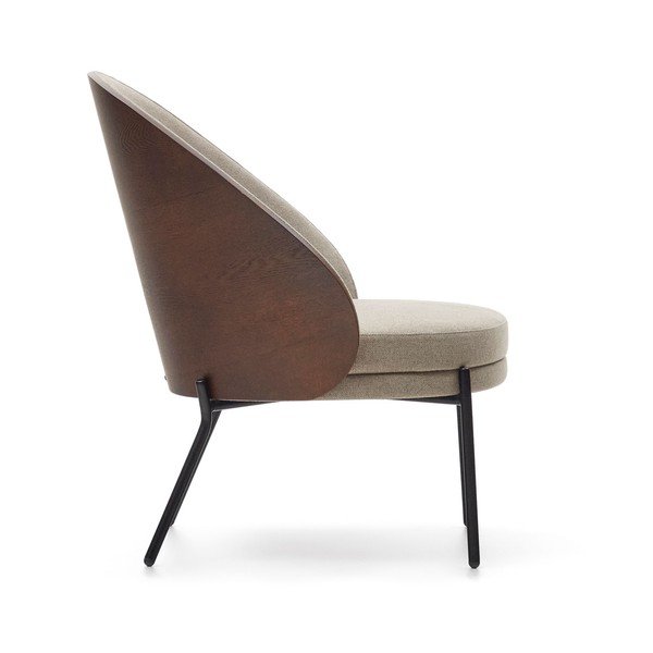 Világosbarna fotel Eamy – Kave Home-image-3