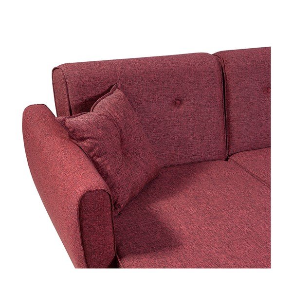 Borvörös kinyitható sarokkanapé Aria – Balcab Home-image-4