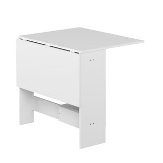 Bővíthető étkezőasztal fehér asztallappal 76x28 cm Papillon – TemaHome