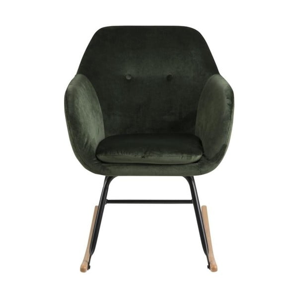 Emilia zöld bársony hintaszék - Actona-image-2