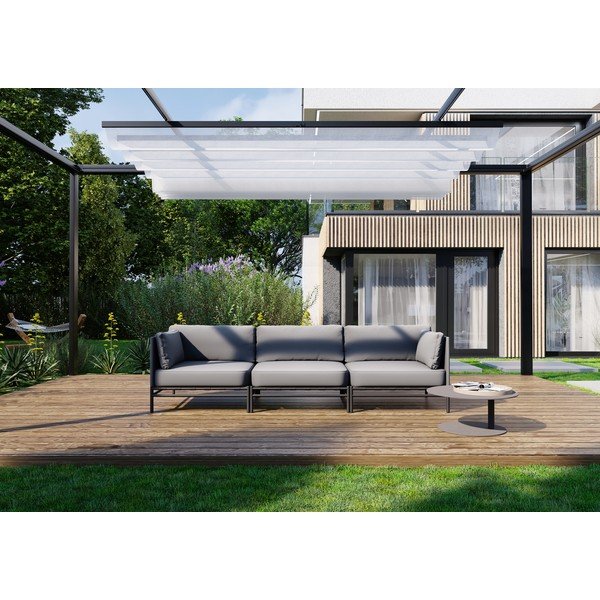 Világosszürke kerti moduláris kanapé 234 cm Dandy – Sit Sit-image-4