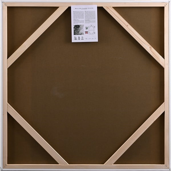 Kép kézzel festett részletekkel 102x102 cm Confidential Yellow – Malerifabrikken-image-3