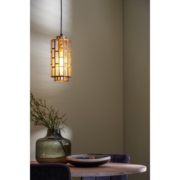 Bronzszínű függőlámpa üveg búrával Søstrene – Light & Living-image-1