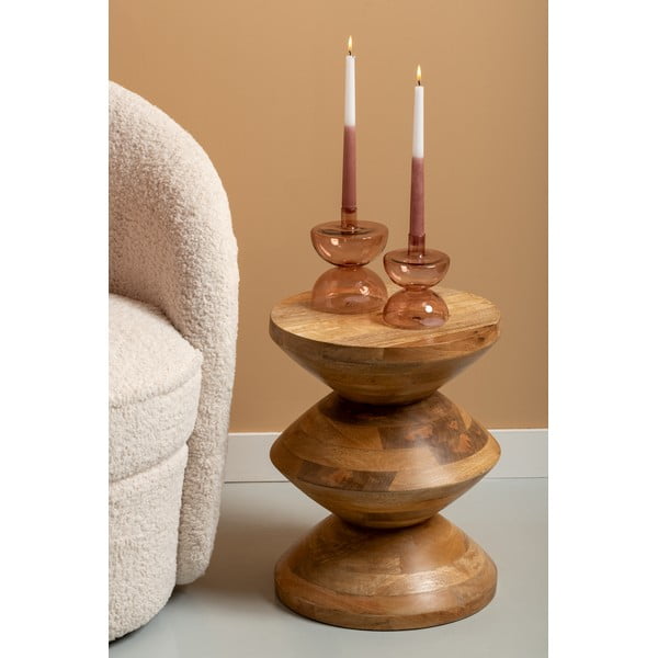 Mangófa kerek tárolóasztal ø 35 cm  Totem  – Leitmotiv-image-2