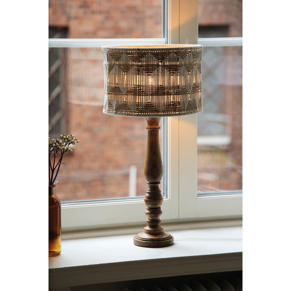 Barna-natúr színű asztali lámpa textil-juta búrával (magasság 62,5 cm) Ano – Markslöjd-image-2
