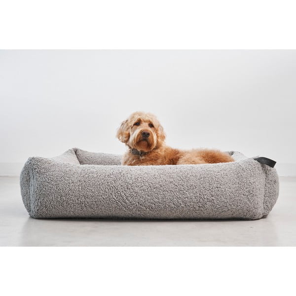 Szürke buklé fekhely kutyáknak 71x91 cm Senso Pebble M – MiaCara-image-1