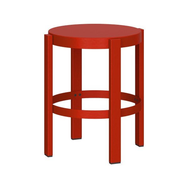 Piros acél ülőke Doon – noo.ma