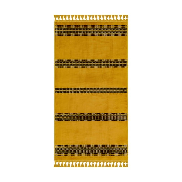 Sárga mosható szőnyeg 150x80 cm - Vitaus