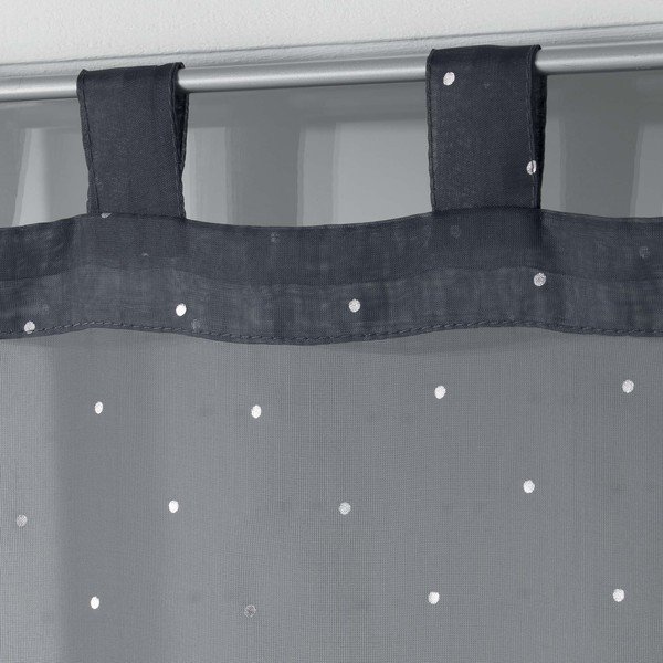 Antracitszürke átlátszó függöny szett 2 db-os 60x90 cm Orion – douceur d'intérieur-image-1
