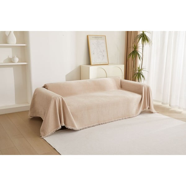 Bézs háromszemélyes kanapé huzat Talo – Filumi-image-1