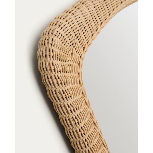 Fali tükör rattan kerettel 58x79 cm Zilna – Kave Home-image-4