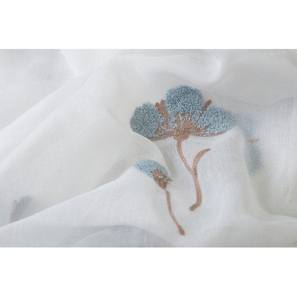 Fehér-kék fényáteresztő függöny 140x260 cm Elba – Mendola Fabrics-image-2