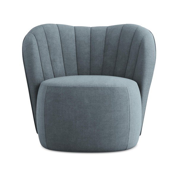 Kék zsenília fotel Keloa – Makamii-image-1