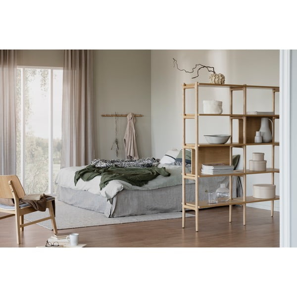 Holton könyvespolc tölgyfa dekorral 140x166 cm - Rowico-image-3