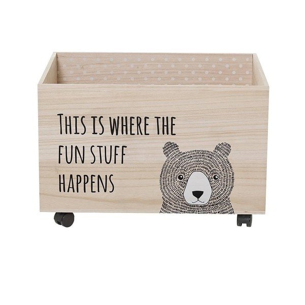 Kesa gurulós fa játéktároló - Bloomingville-image-1