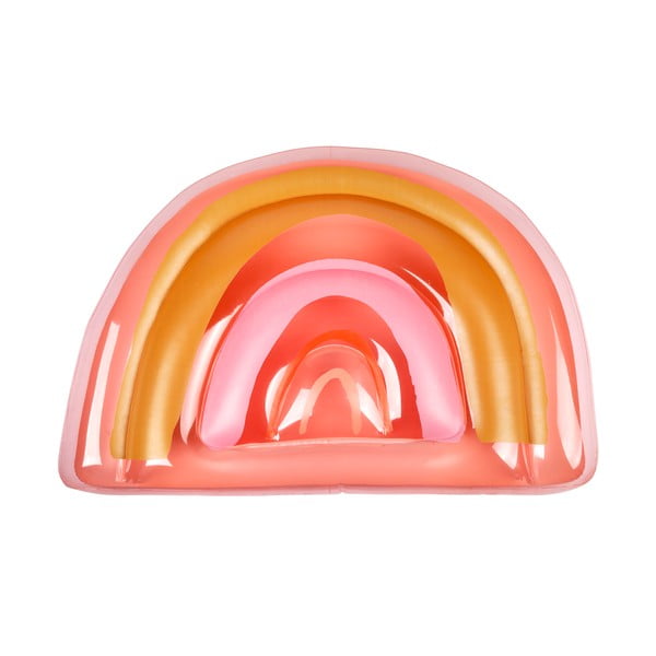 Rainbow narancssárga-rózsaszín felfújható matrac - Sunnylife