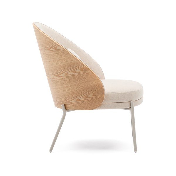 Bézs zsenília fotel Eamy – Kave Home-image-3