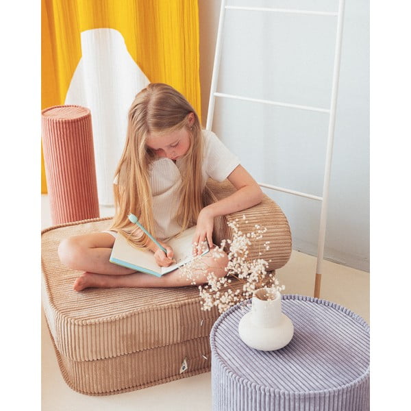 Kék kordbársony gyerek puff – Wigiwama-image-3