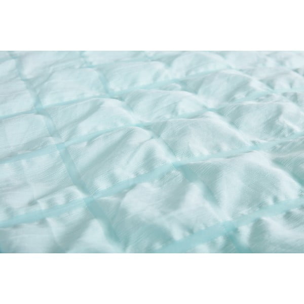 Mentazöld egyszemélyes krepp ágyneműhuzat 140x200 cm Naomi – My House-image-1