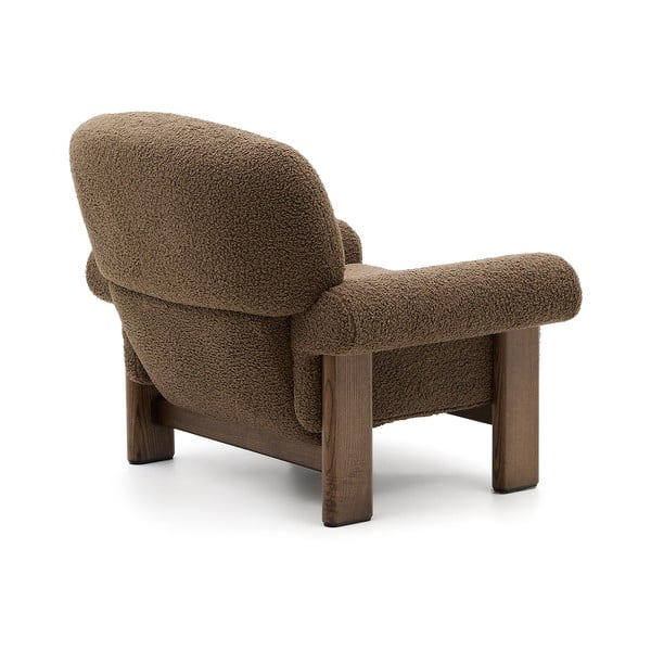 Barna buklé fotel Nema – Kave Home-image-3