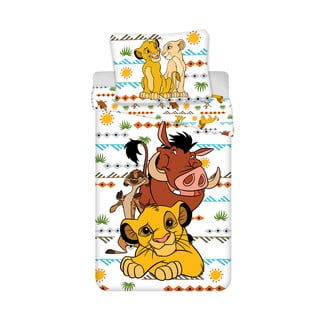 Egyszemélyes pamut gyerek ágyneműhuzat 140x200 cm Lion King Africa – Jerry Fabrics