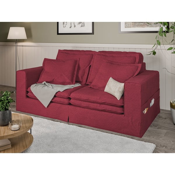 Piros kanapé 196 cm Nora – Ropez-image-3