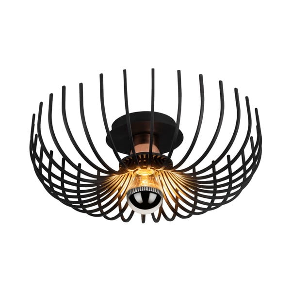 Fekete mennyezeti lámpa fém búrával ø 36 cm Aspendos – Opviq lights-image-2