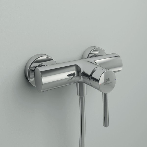 Fényes ezüstszínű csaptelep zuhanyhoz, fali Ceraline – Ideal Standard-image-1