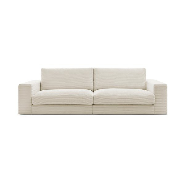 Bézs kordbársony kanapé 274 cm Leonard – Bobochic Paris