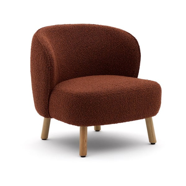 Terrakotta színű buklé fotel Ulit – Kave Home