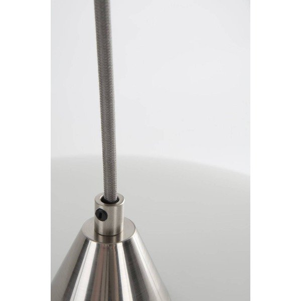 Fehér-matt ezüstszínű opálüveg függőlámpa ø 43 cm Thalia – Jotex-image-4