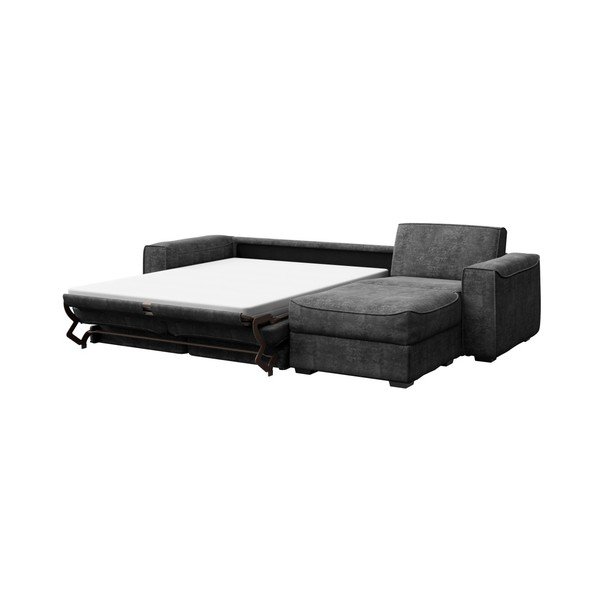 Munro sötétszürke kinyitható kanapé fekvőfotellel, hosszúság 308 cm - MESONICA-image-3