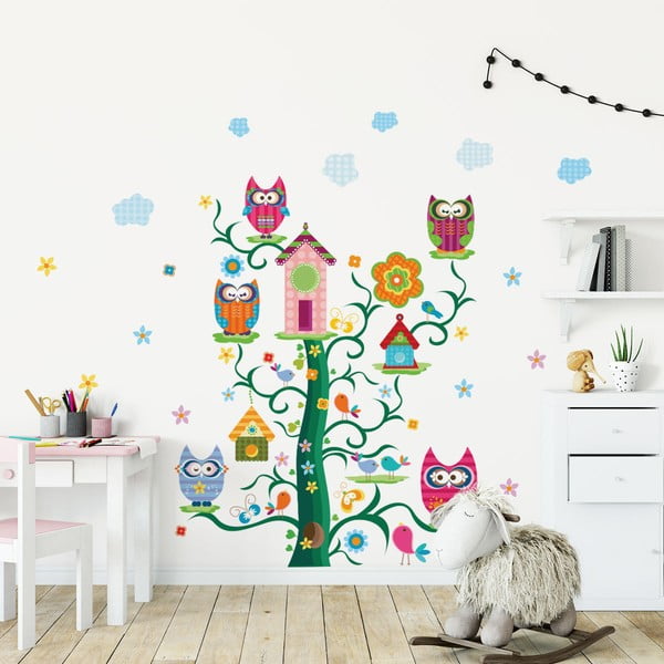 Owls and their Magic Tree gyerek falmatrica szett - Ambiance