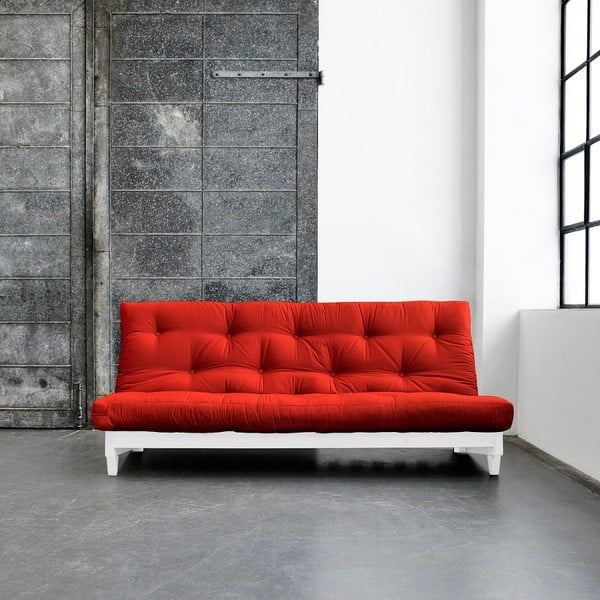 Fresh White/Red kihúzható kanapé - Karup