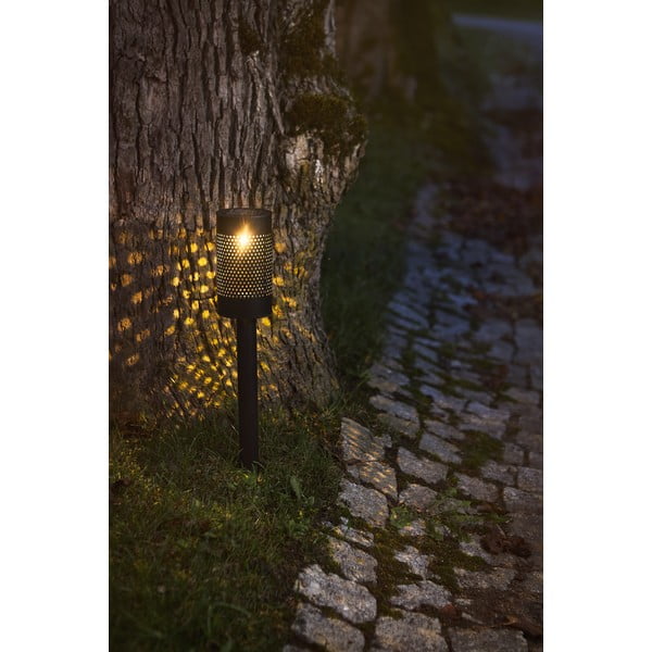 Blace fekete napelemes LED világítás rozsdamentes acélból, magasság 46 cm - Star Trading-image-2