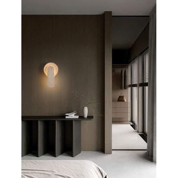 Bézs kő LED fali lámpa Mavis – Nova Luce-image-2