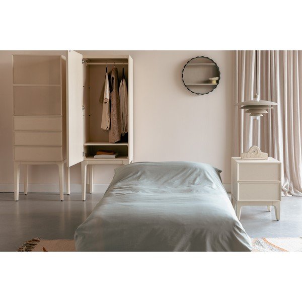 Krémszínű tölgyfa szekrény 60x180x45 cm June – Zuiver-image-4