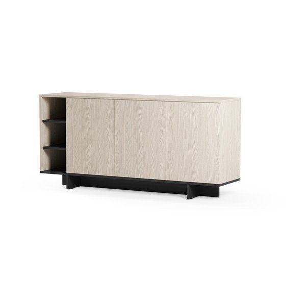 Fekete szekrény 170x80x40 cm Cequoia – Marckeric-image-4