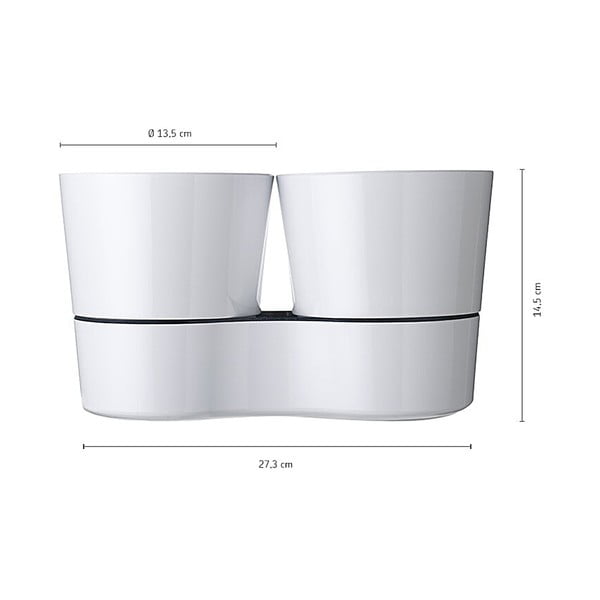 Műanyag virágcserép fűszernövényekhez -önöntözős ø 13,5 cm Hydro Herbs – Mepal-image-3