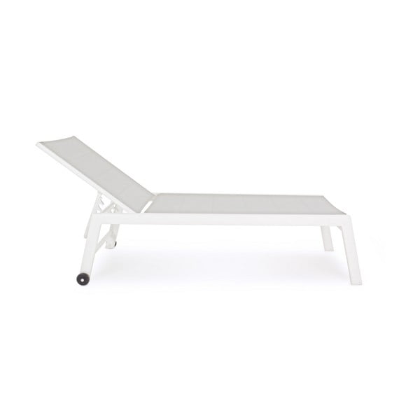 Fehér fém kerti napozóágy Hilde   – Bizzotto-image-1