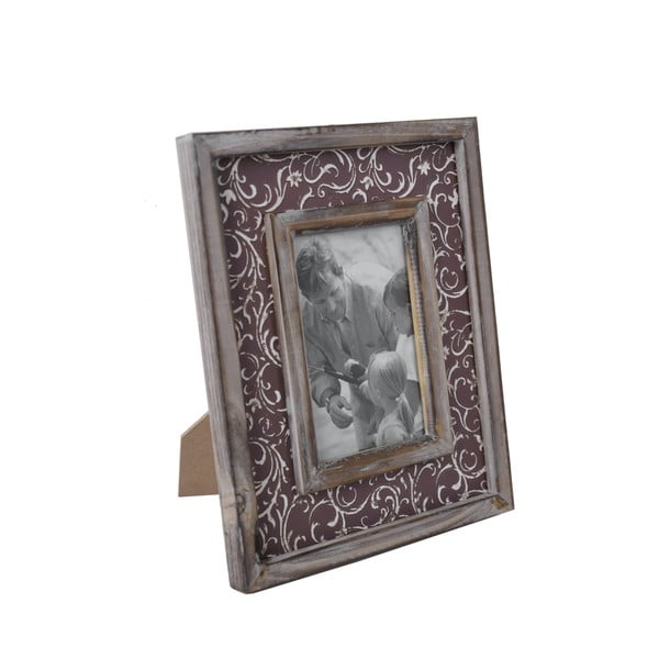 Vintage képkeret barna szegéllyel, 25 x 27 cm - Ego Dekor