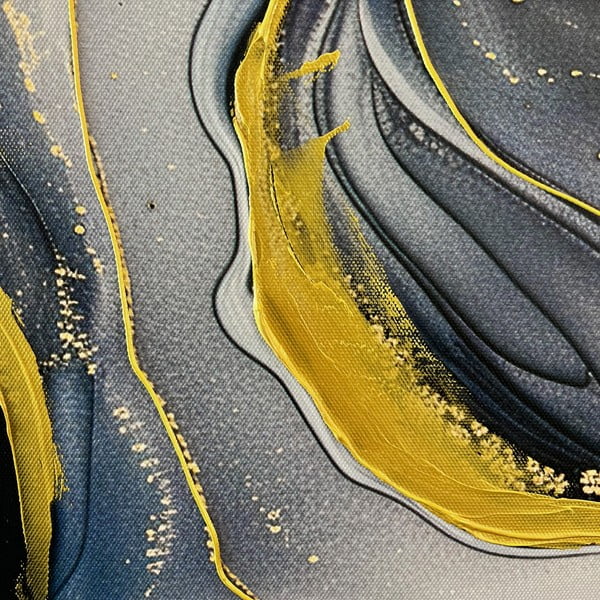 Kép kézzel festett részletekkel 70x100 cm Sky – Styler-image-2