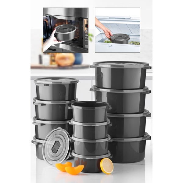 Élelmiszertartó szett 12 db-os – Hermia-image-2