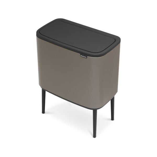 Szürke acél érintésre nyíló szelektív szemetes 34 l Bo Touch Bin – Brabantia-image-4