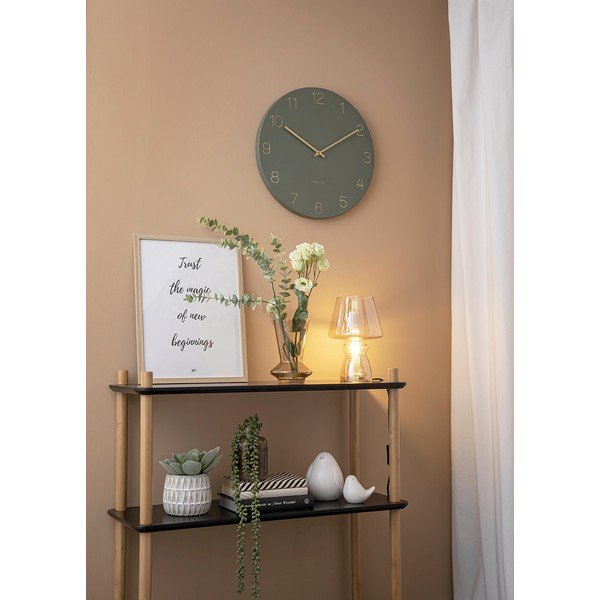 Glass mustársárga üveg asztali lámpa, magasság 25 cm - Leitmotiv-image-1