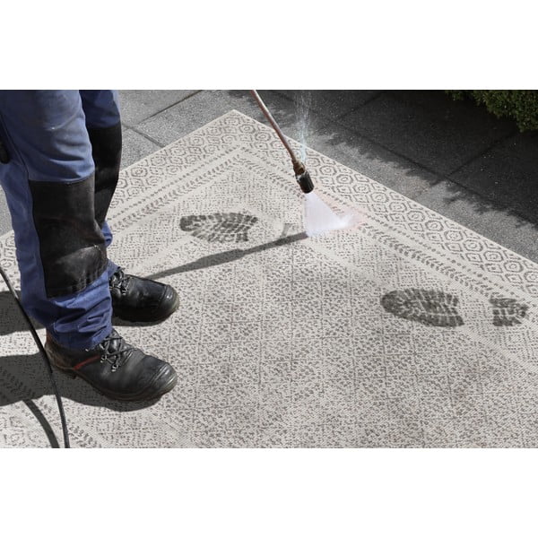 Berlin szürke-fehér kültéri futószőnyeg, 80x250 cm - Ragami-image-1